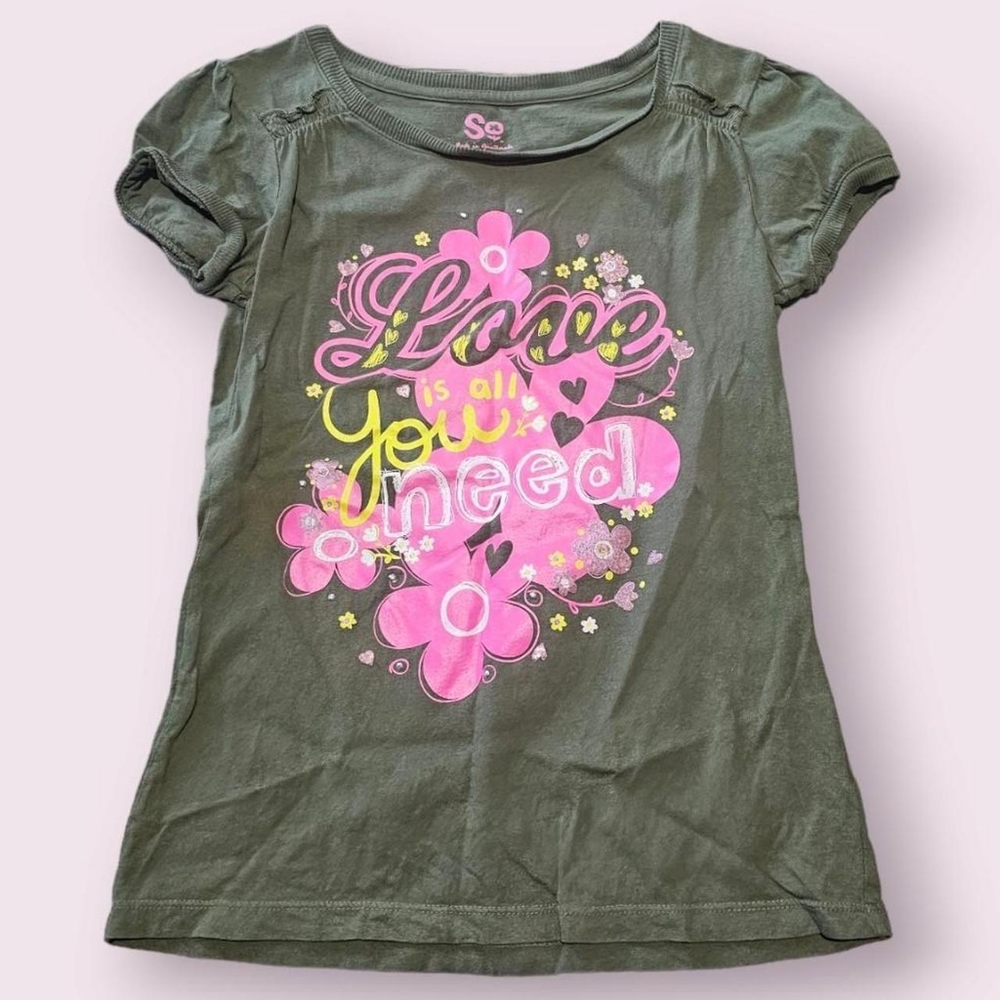 Y2K Love Is All You Need baby tee